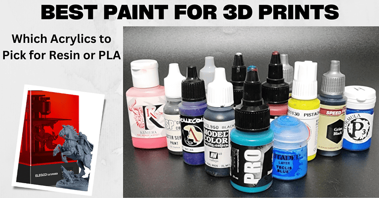 The Best Paint for 3d Prints: What to use for Resin, PLA and More