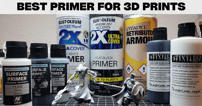 Best Primer for 3D Prints: Resin and PLA, Spray vs Brush On Primers
